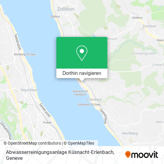 Abwasserreinigungsanlage Küsnacht-Erlenbach Karte