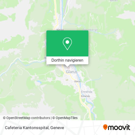 Cafeteria Kantonsspital Karte