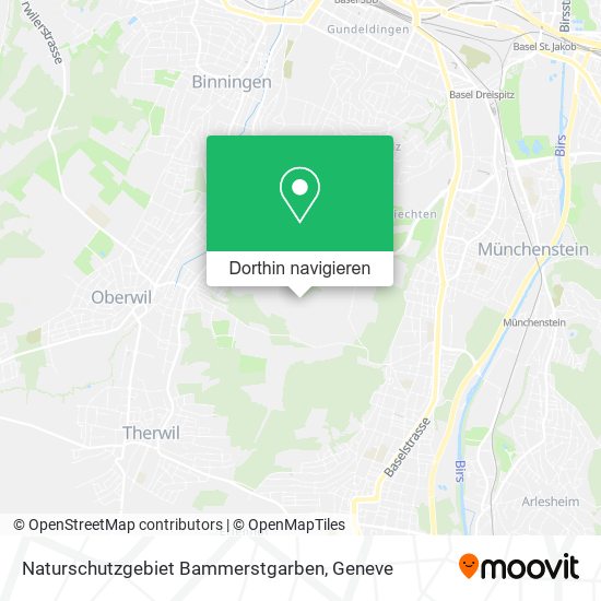 Naturschutzgebiet Bammerstgarben Karte