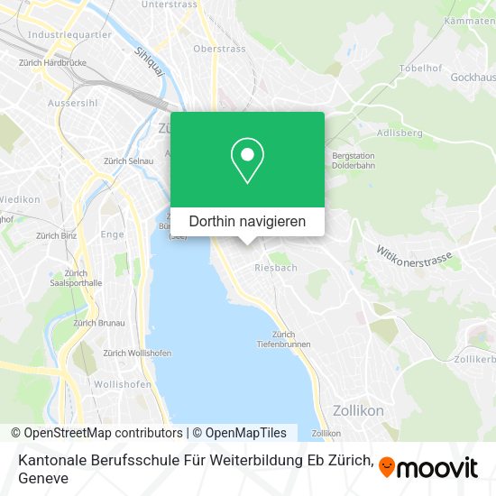 Kantonale Berufsschule Für Weiterbildung Eb Zürich Karte
