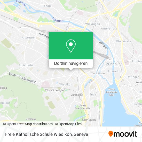 Freie Katholische Schule Wiedikon Karte