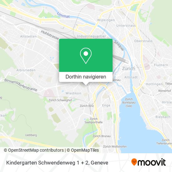 Kindergarten Schwendenweg 1 + 2 Karte