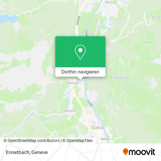 Ennetbach Karte