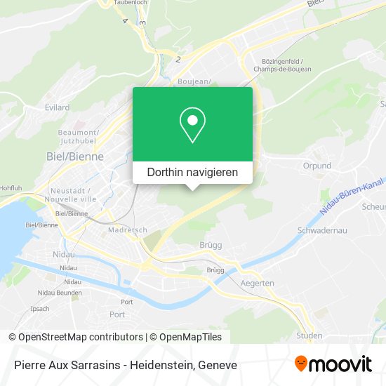 Pierre Aux Sarrasins - Heidenstein Karte