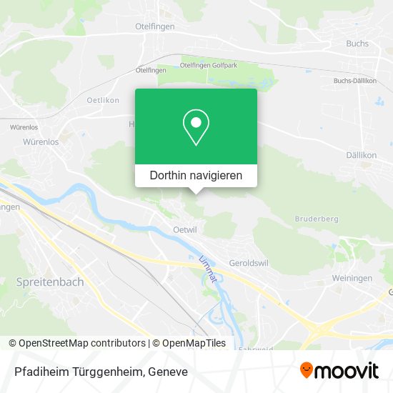 Pfadiheim Türggenheim Karte