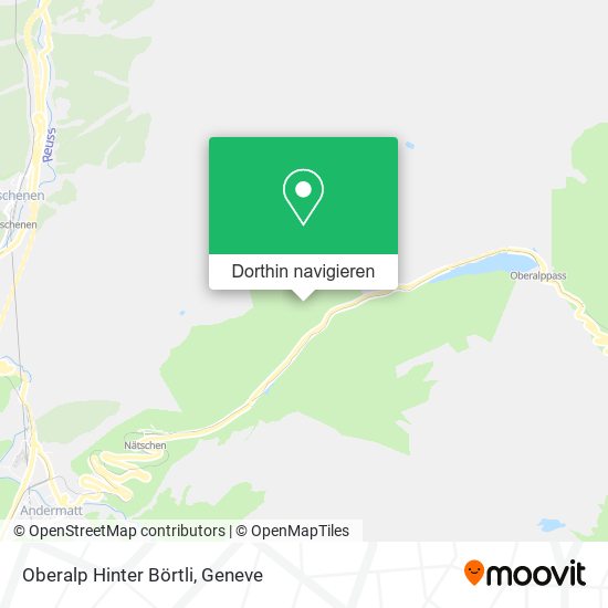 Oberalp Hinter Börtli Karte