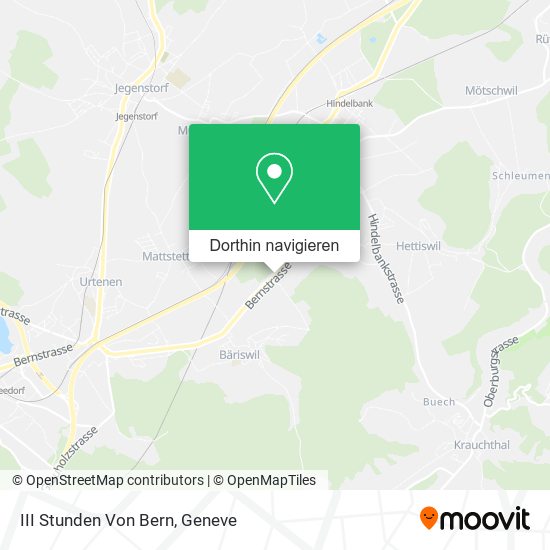 III Stunden Von Bern Karte
