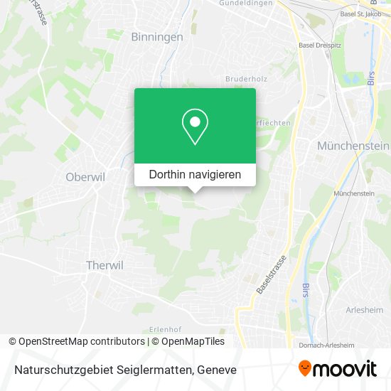 Naturschutzgebiet Seiglermatten Karte
