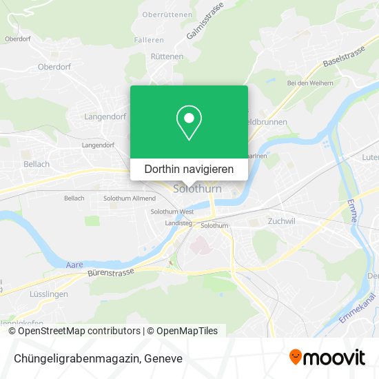 Chüngeligrabenmagazin Karte