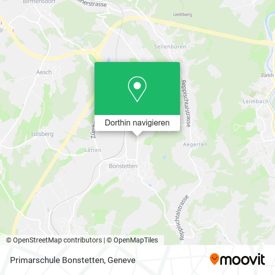 Primarschule Bonstetten Karte