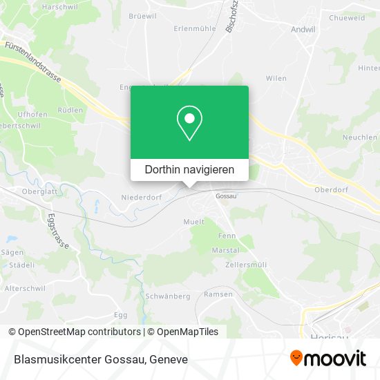 Blasmusikcenter Gossau Karte