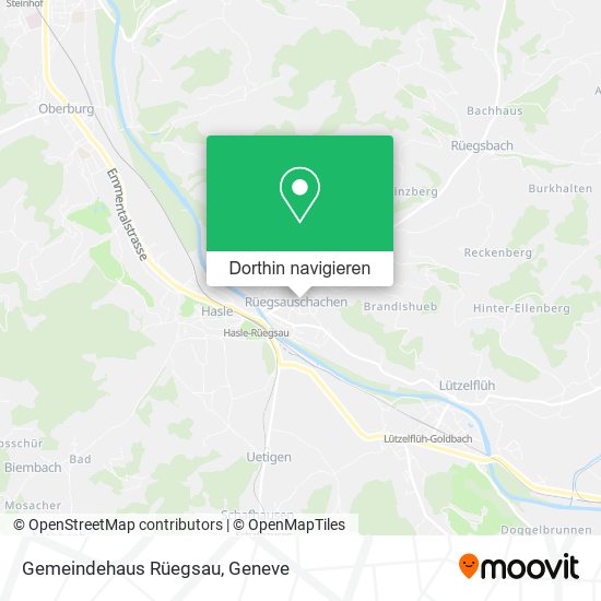 Gemeindehaus Rüegsau Karte