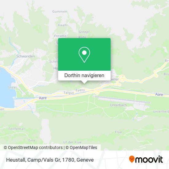 Heustall, Camp/Vals Gr, 1780 Karte