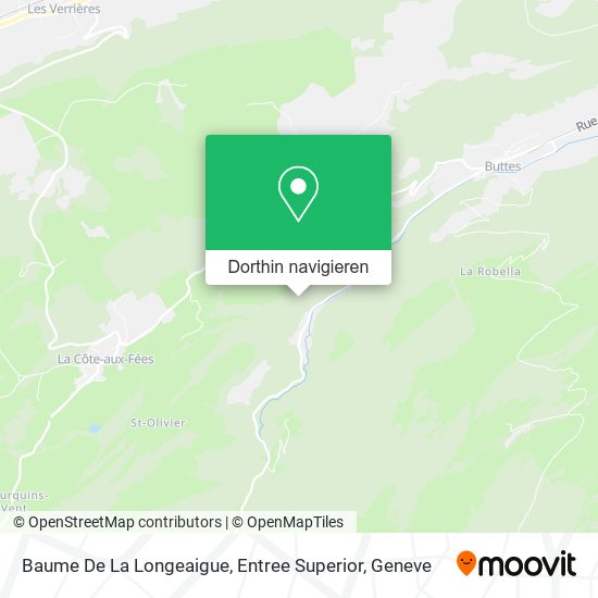 Baume De La Longeaigue, Entree Superior Karte