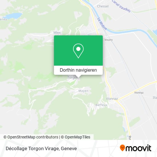 Décollage Torgon Virage Karte