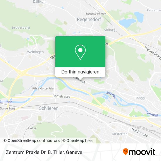 Zentrum Praxis Dr. B. Tiller Karte