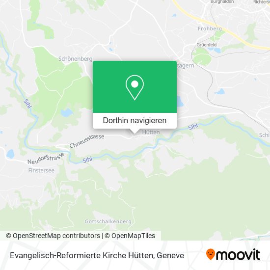 Evangelisch-Reformierte Kirche Hütten Karte
