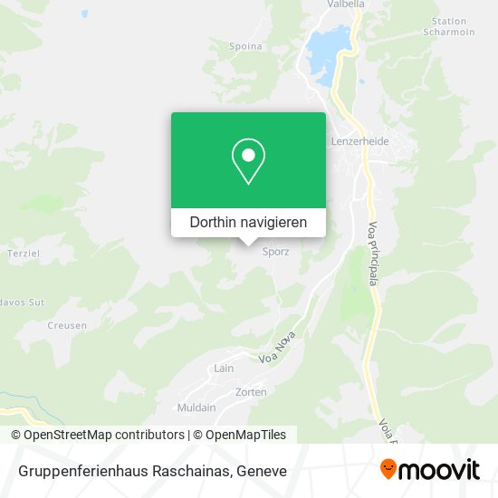Gruppenferienhaus Raschainas Karte