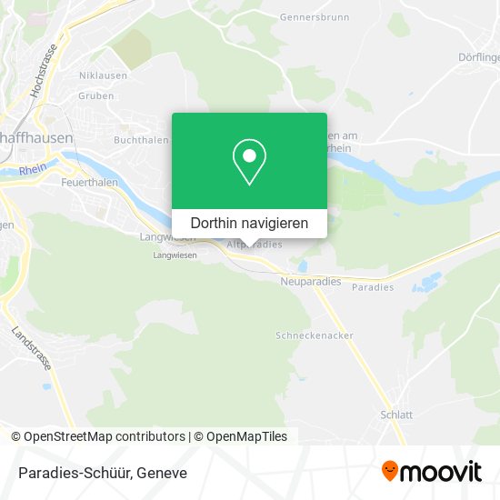 Paradies-Schüür Karte