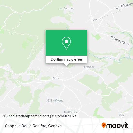 Chapelle De La Rosière Karte