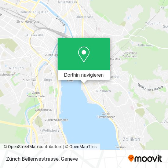 Zürich Bellerivestrasse Karte