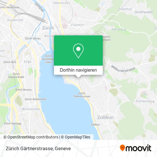 Zürich Gärtnerstrasse Karte