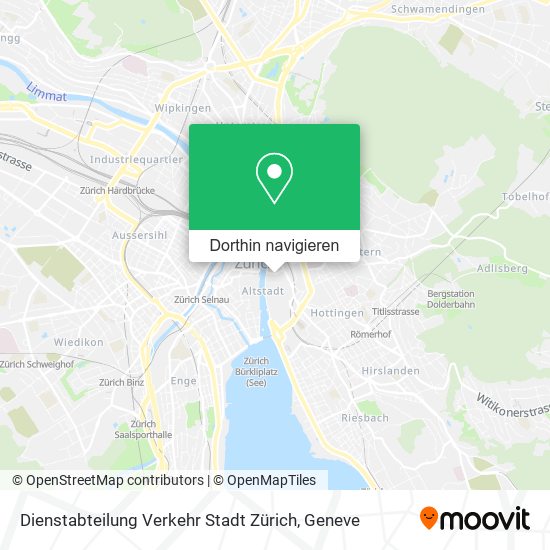 Dienstabteilung Verkehr Stadt Zürich Karte