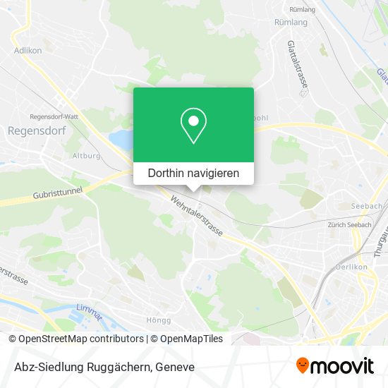 Abz-Siedlung Ruggächern Karte