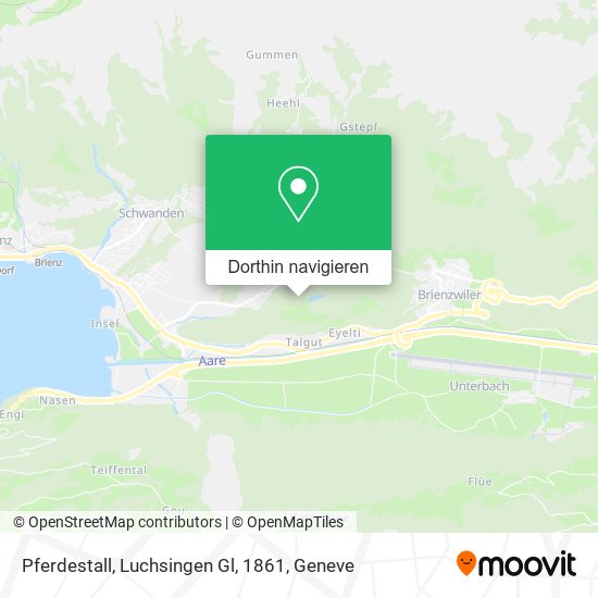 Pferdestall, Luchsingen Gl, 1861 Karte