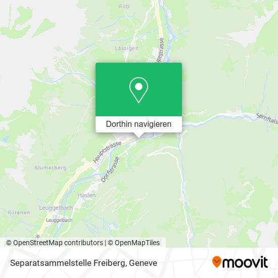 Separatsammelstelle Freiberg Karte