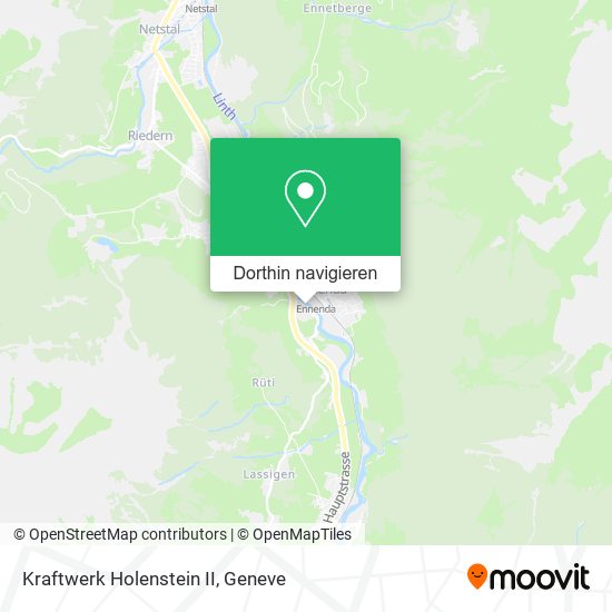 Kraftwerk Holenstein II Karte