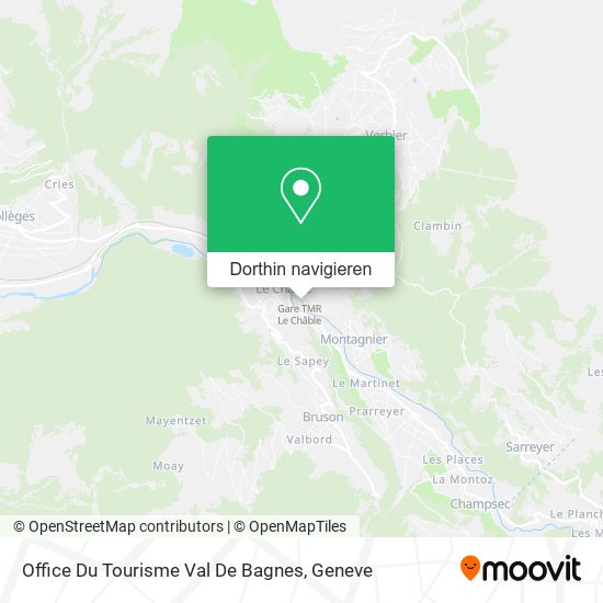 Office Du Tourisme Val De Bagnes Karte