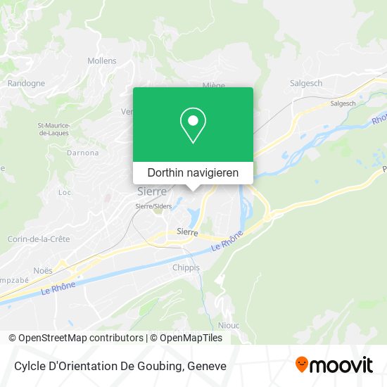 Cylcle D'Orientation De Goubing Karte