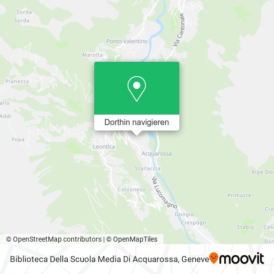 Biblioteca Della Scuola Media Di Acquarossa Karte