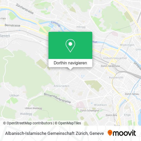 Albanisch-Islamische Gemeinschaft Zürich Karte