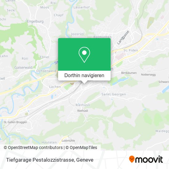 Tiefgarage Pestalozzistrasse Karte