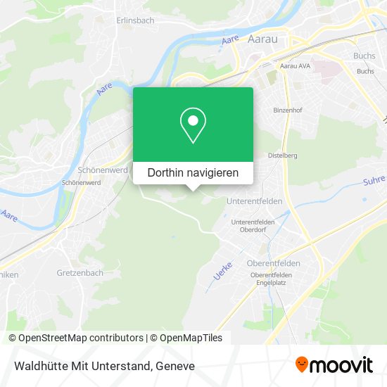 Waldhütte Mit Unterstand Karte