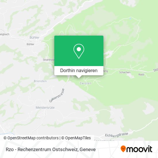 Rzo - Rechenzentrum Ostschweiz Karte
