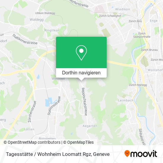 Tagesstätte / Wohnheim Loomatt Rgz Karte