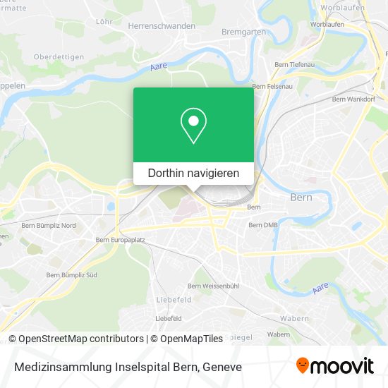 Medizinsammlung Inselspital Bern Karte