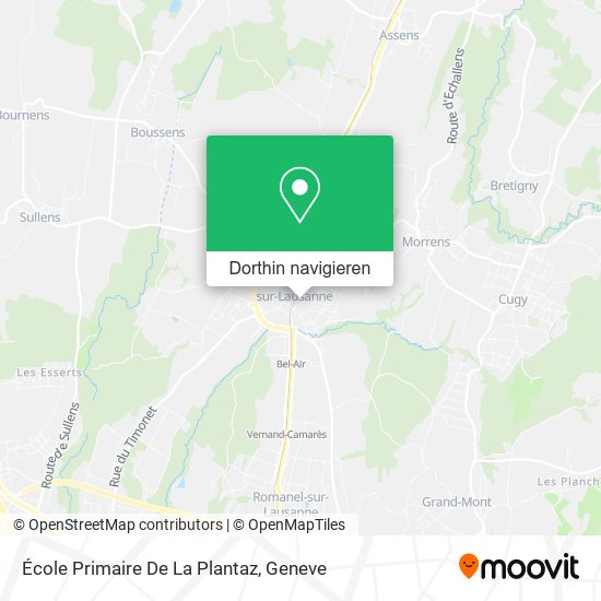 École Primaire De La Plantaz Karte