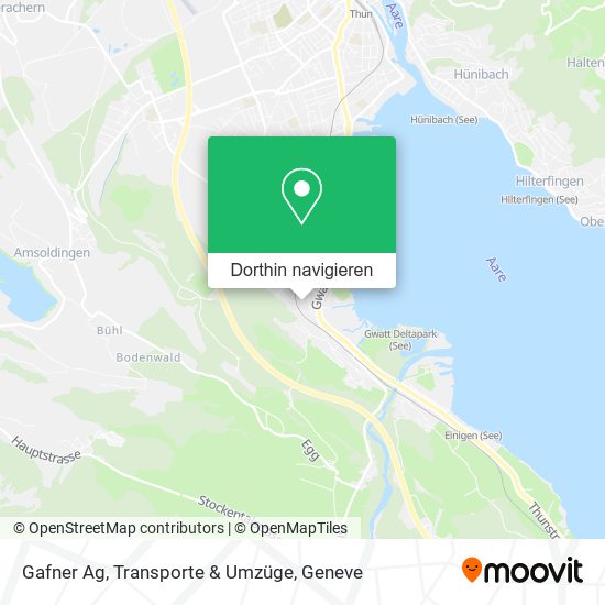 Gafner Ag, Transporte & Umzüge Karte