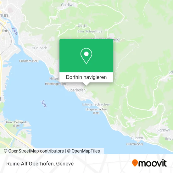 Ruine Alt Oberhofen Karte