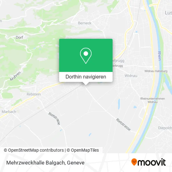 Mehrzweckhalle Balgach Karte