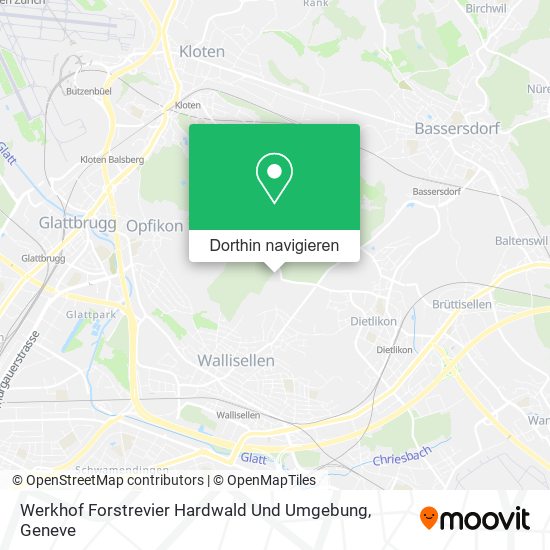Werkhof Forstrevier Hardwald Und Umgebung Karte