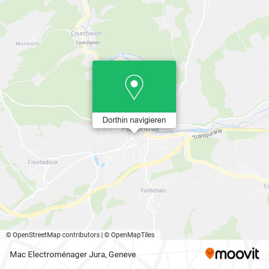Mac Electroménager Jura Karte