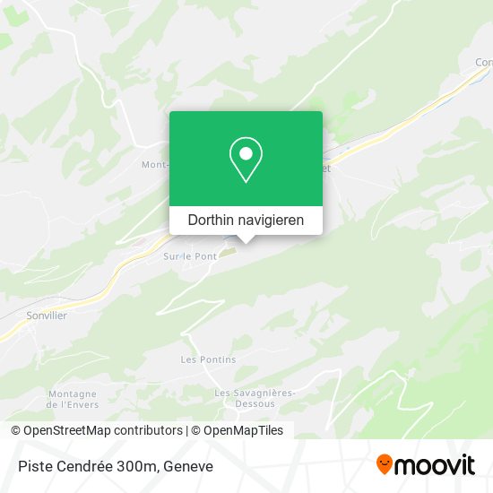 Piste Cendrée 300m Karte