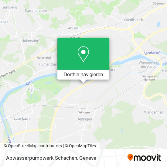 Abwasserpumpwerk Schachen Karte