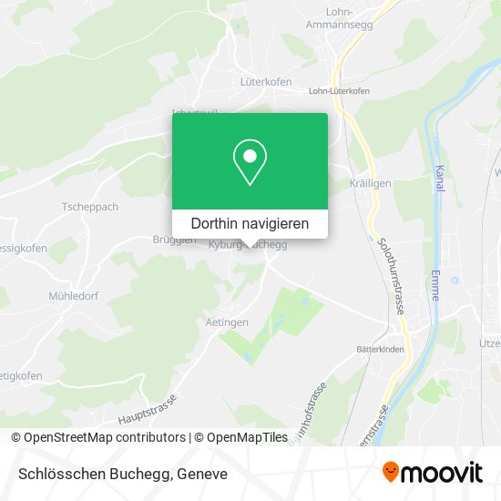 Schlösschen Buchegg Karte