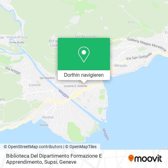 Biblioteca Del Dipartimento Formazione E Apprendimento, Supsi Karte